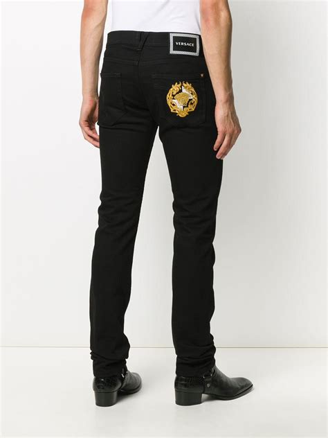 versace black jeans men